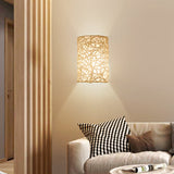 Load image into Gallery viewer, Rattan Wall Light Wicker Wall Pendant Lamps Boho Wall Sconce Light