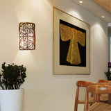 Load image into Gallery viewer, Rattan Wall Light Wicker Wall Pendant Lamps Boho Wall Sconce Light