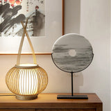 Load image into Gallery viewer, Bamboo Desk Lamp Handmade Craft Table Light