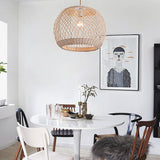 Load image into Gallery viewer, Natural Rattan Pastoral Style Pendant Light