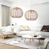 Load image into Gallery viewer, Japanese Rattan Chandelier Light Woven Pendant Light Shade