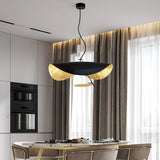 Load image into Gallery viewer, Creative Black Gold Chandelier UFO Brass Pendant Light