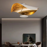 Load image into Gallery viewer, Creative Black Gold Chandelier UFO Brass Pendant Light