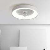 Load image into Gallery viewer, Round Shape Metal Ceiling Fans with Lights in White