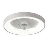 Load image into Gallery viewer, Round Shape Metal Ceiling Fans with Lights in White