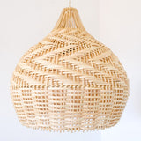 Load image into Gallery viewer, Round Handmade Rattan Lampshade Rustic Wicker Boho Lamp