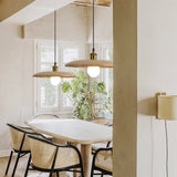 Load image into Gallery viewer, Nordic Wood Pendant Light Retro Lamp Creative Solid Wood chandelier