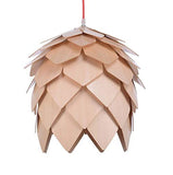 Load image into Gallery viewer, Wood Pine Cone DIY Pendant Nordic Wooden Chandelier Handcraft Ceiling Lampshade