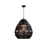 Load image into Gallery viewer, Rattan Pendant Lamp Retro Hanging Lights Rope Lampshade