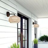 Load image into Gallery viewer, Rattan Wall Lights Globe Wall Lamp Bamboo Japanese Furniture Mushroom Light