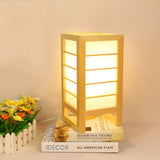 Load image into Gallery viewer, Wooden Japanese Desk Lights Table Light Decoration Lamp