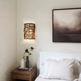 Load image into Gallery viewer, Rattan Wall Light Wicker Wall Pendant Lamps Boho Wall Sconce Light