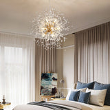 Load image into Gallery viewer, Design Dandelion Beaded Ceiling Light Flower Pendant Lights Crystal Chandelier