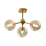 Load image into Gallery viewer, Bubble Pendant Light Modern Brass Chandelier Metal Ceiling Light Fixture