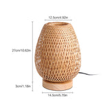 Load image into Gallery viewer, Bamboo Weaving Table Lamp Eye-Caring Bedroom Bedside Night Light