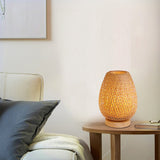 Load image into Gallery viewer, Bamboo Weaving Table Lamp Eye-Caring Bedroom Bedside Night Light