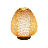 Load image into Gallery viewer, Traditional Bamboo Desk Lamp Weave Lampshade