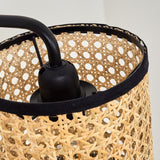 Load image into Gallery viewer, Rattan Plug In Wall Sconce Wicker Wall Light