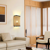 Load image into Gallery viewer, Minimalist Rectangular Wall Sconce Bamboo Single Bedroom Flush Mount Wall Light