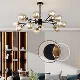 Load image into Gallery viewer, Postmodern Metal Ceiling Light Sputnik Shape Multi-light Pendant