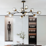 Load image into Gallery viewer, Postmodern Metal Ceiling Light Sputnik Shape Multi-light Pendant