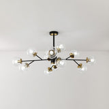 Load image into Gallery viewer, Postmodern Metal Ceiling Light Sputnik Shape Multi-light Pendant