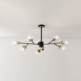 Load image into Gallery viewer, Postmodern Metal Ceiling Light Sputnik Shape Multi-light Pendant