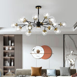 Load image into Gallery viewer, Postmodern Metal Ceiling Light Sputnik Shape Multi-light Pendant