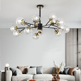 Load image into Gallery viewer, Postmodern Metal Ceiling Light Sputnik Shape Multi-light Pendant