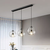 Load image into Gallery viewer, Black Spherical Glass Pendant Light