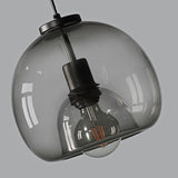 Load image into Gallery viewer, Black Spherical Glass Pendant Light