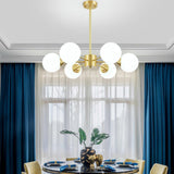 Load image into Gallery viewer, 6-light Sputnik Chandelier Golden Molecular Shaped Brass Ceilight Light