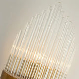 Load image into Gallery viewer, Striaged 2-Light Gold Glass Wall Sconce Metal Vanity Wall Light