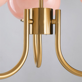 Load image into Gallery viewer, Milk Pink Glass Pendant Light Bubble Chandelier