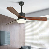 Load image into Gallery viewer, Contemporary Ceiling Fan Light Fixture Wooden LED Ceiling Lamp 42&#39;&#39;