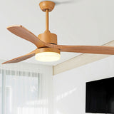 Load image into Gallery viewer, Contemporary Ceiling Fan Light Fixture Wooden LED Ceiling Lamp 42&#39;&#39;