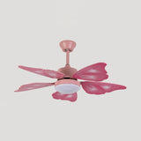 Load image into Gallery viewer, LED Acrylic Ceiling Fans Kids Pink/Blue 5 Butterfly Wing Blades Bedroom 42&quot; Wide