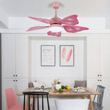 Load image into Gallery viewer, LED Acrylic Ceiling Fans Kids Pink/Blue 5 Butterfly Wing Blades Bedroom 42&quot; Wide