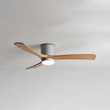 Load image into Gallery viewer, Contemporary Ceiling Fan Light Wooden LED Ceiling Flush Mount