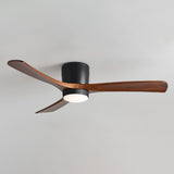 Load image into Gallery viewer, Contemporary Ceiling Fan Light Wooden LED Ceiling Flush Mount