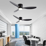 Load image into Gallery viewer, Modern Simple 1-Light Ceiling Fan Lamp Cylinder Shape