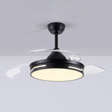 Load image into Gallery viewer, Drum Interior LED Ceiling Fan Fixture in Black / White