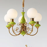 Load image into Gallery viewer, Modern Creative Art Green Chandelier