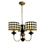 Load image into Gallery viewer, Black Metal Modern Chandelier with Cylinder Shade