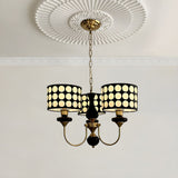 Load image into Gallery viewer, Black Metal Modern Chandelier with Cylinder Shade