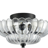 Load image into Gallery viewer, Glass Semi Flush Mount Umbrella Shape Ceiling Light