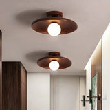 Load image into Gallery viewer, Flush Mount Solid Wooden Ceiling Light