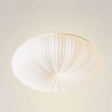 Load image into Gallery viewer, Minimalist Shell Round LED Flush Mount Ceiling Light