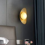 Load image into Gallery viewer, Brass Gold Globe Wall Lamp Vanity Light Fixture