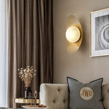 Load image into Gallery viewer, Brass Gold Globe Wall Lamp Vanity Light Fixture